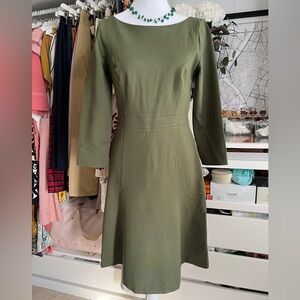 J Crew Green sheath dress
